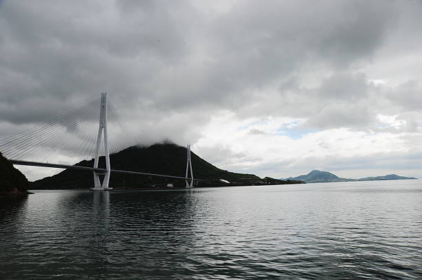 istock Beautiful Japanese sky, sea and mountains 2239724532
