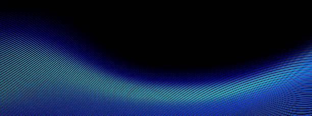 istock beautiful abstract wave technology black background with blue light digital effect corporate concept 2239726570