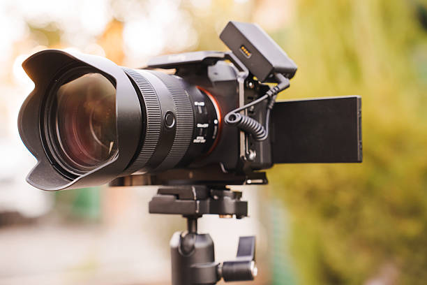 istock Camera set up for outdoor shooting in natural light during daytime 2239730926