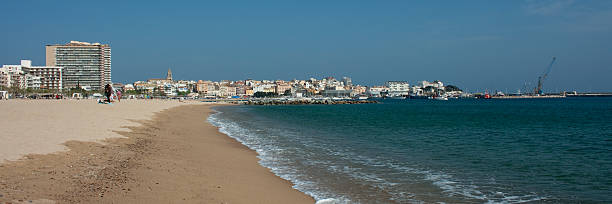 istock Palamos panoramic beach view with city skyline 2239731646