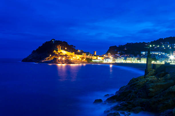 istock Tossa de Mar medieval village at night, Spain 2239731749