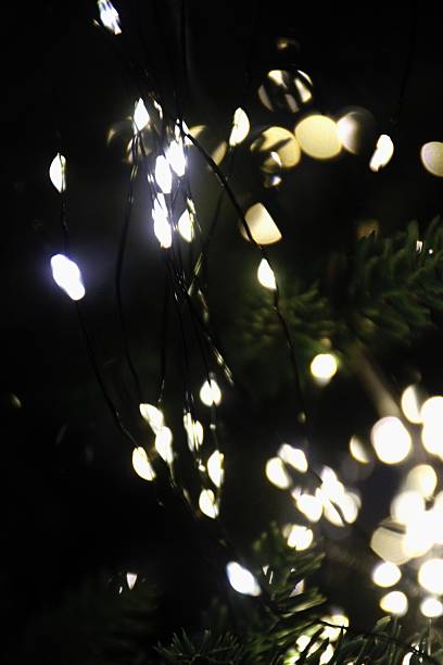 istock Vertical Dark Abstract Christmas Lights Bokeh. 2239736003