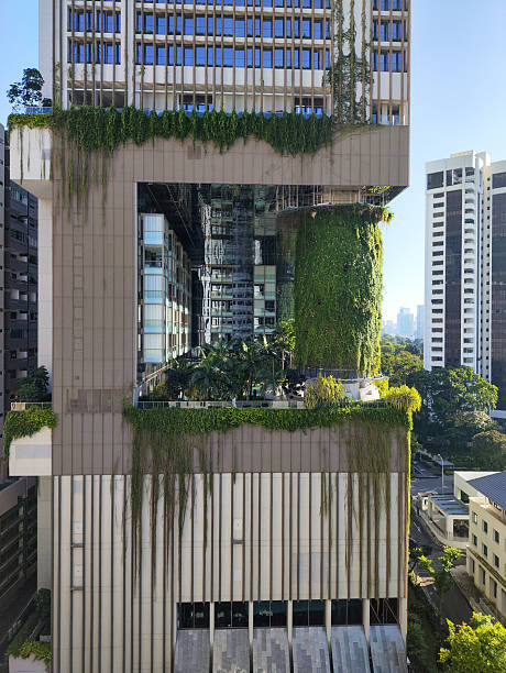 Singapore- 2 Oct 2025: View of Pan Pacific Orchard in Singapore. It is a nature-inspired property amongst the best hotels in Orchard Road
