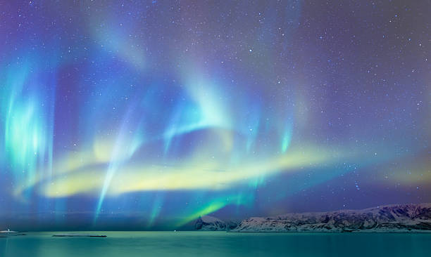 istock Northern lights or Aurora borealis in the sky - Tromso, Norway 2239741313