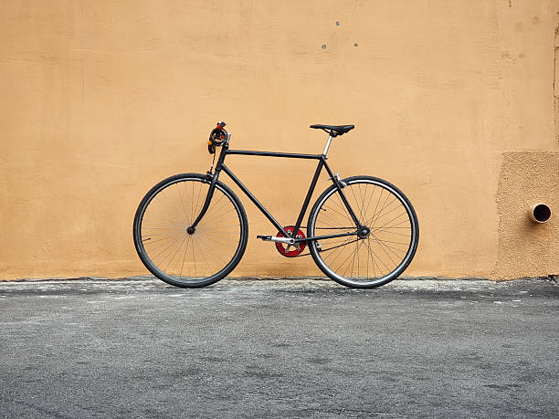 istock Old bicycle on the street. (horizontal image) 2239741655