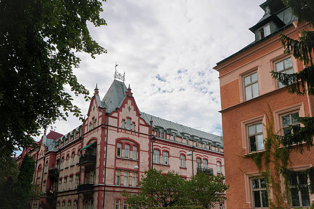 Low angle view of a buildings against sky