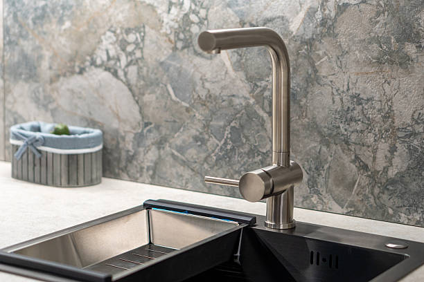 istock A stainless steel kitchen faucet 2239755091