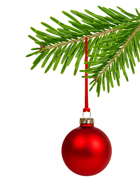 istock Red Christmas Ornament Hanging from Fir Branch 2239762167