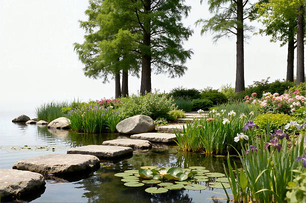 River Through The Summer Palace In Beijing, China, Green, Peking, Sommer Palast,