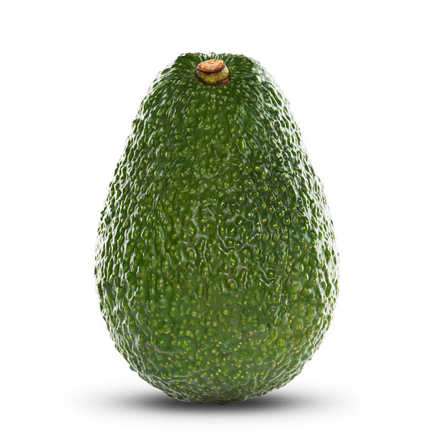 Avocado On White Background