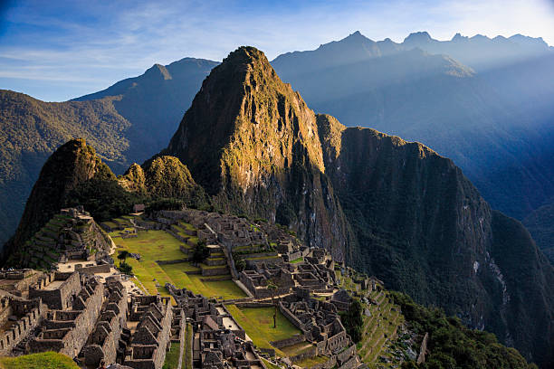 Panoramic view of Machu Picchu - (Quechua: Machu Picchu) – \