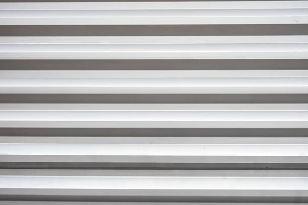 Close up photo of Facade Wall with horizontal pattern, Abstract Texture Background