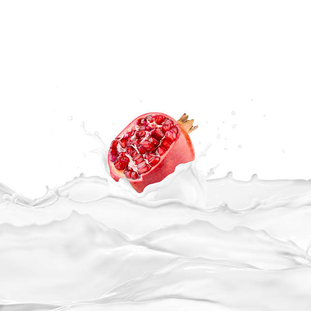 Milk Splash With Various Fruits