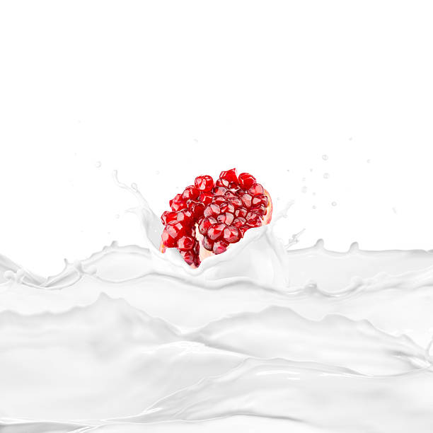 Milk Splash With Various Fruits