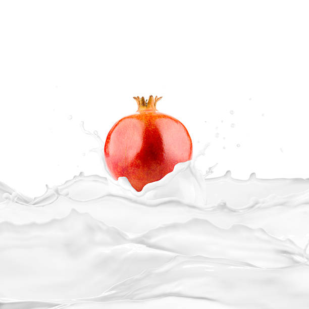 Milk Splash With Various Fruits