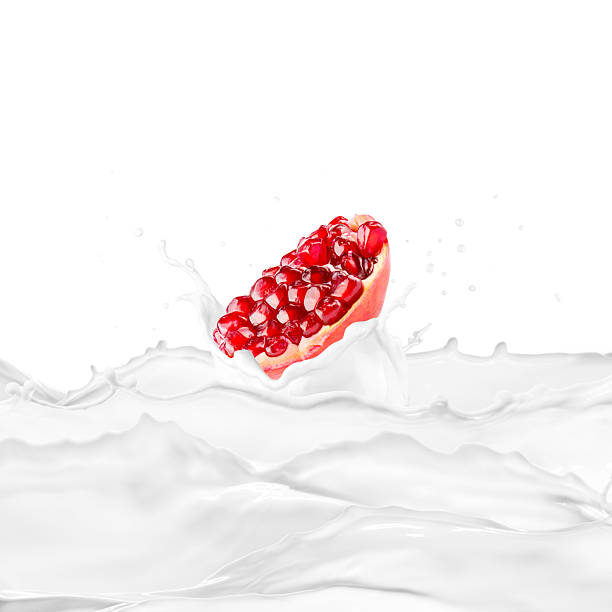 Milk Splash With Various Fruits