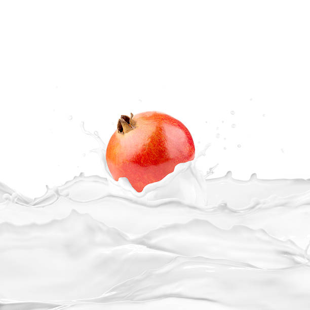 Milk Splash With Various Fruits