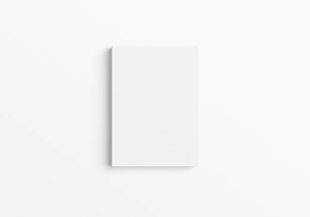 Empty Hardcover Journal Mockup, Notebook, Book presentation, Sketchbook, Magazine Book on White Background. Flat lay