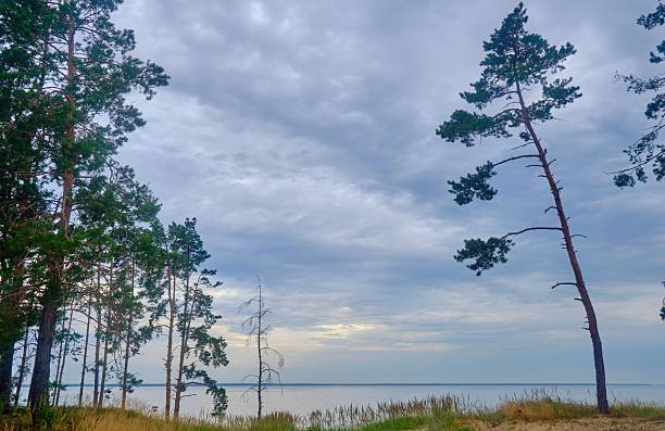 beautiful lake in autumn Ukraine