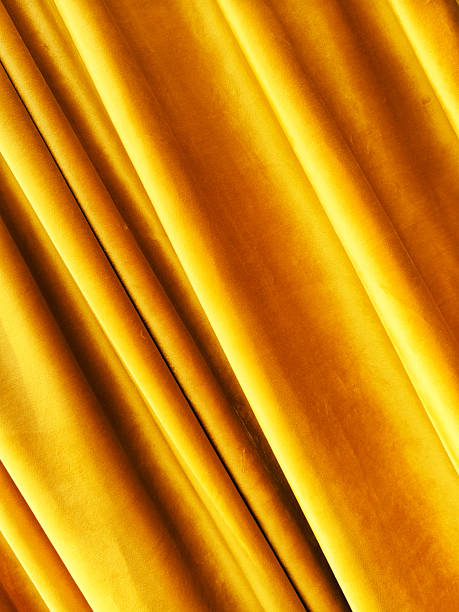 istock Golden velvet curtain 2239812857