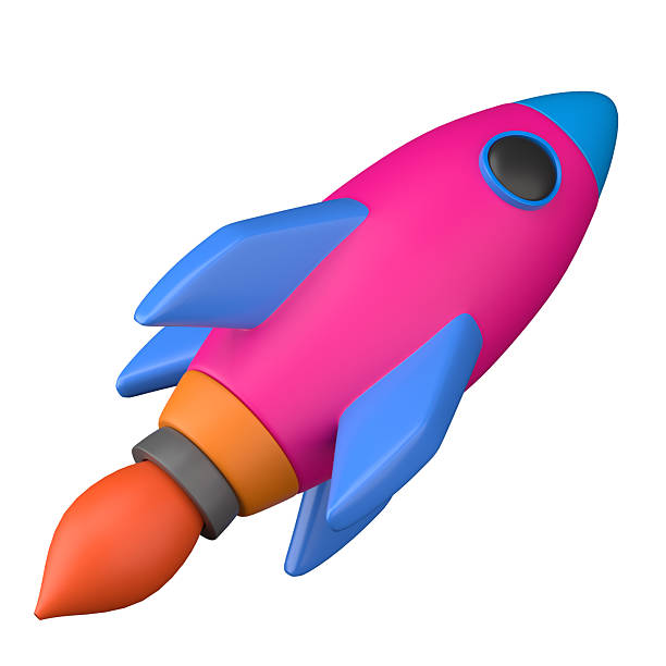 istock Colorful Rocket Ship Launch - Innovation and Growth Concept 3d illustration 2239819185