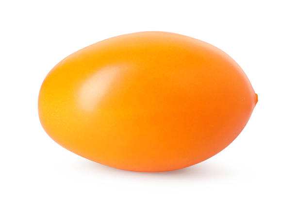 istock One ripe yellow tomato isolated on white 2239820227