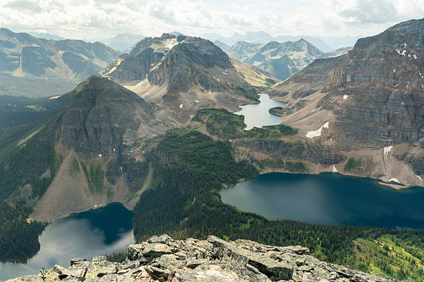istock Mountainous terrain with lakes from above 2239825081