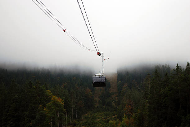istock Cable Car Emerging from Fog in Bavarian Alps 2239826420