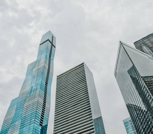 istock Skyscraper Buildings Set Against a Soft Cloudy Sky in Chicago, Illinois 2239832590