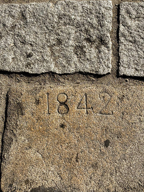 istock Stone Carving with Year 1842 2239833953