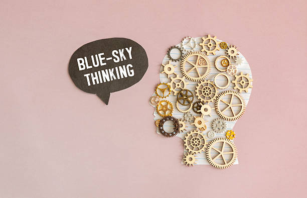 istock Motivational quote. text Blue-sky thinking 2239839841