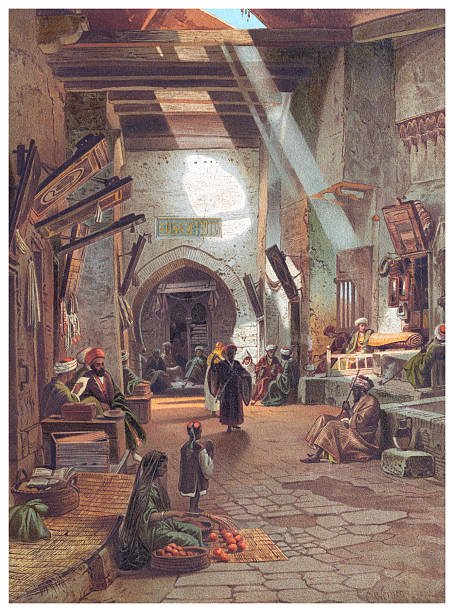 Oriental bazar en Girgeh Egypt 1882Original edition from my own archivesSource : Egipto - Jorge Ebers 1882