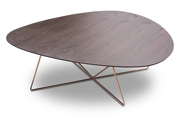 istock Coffee table black wooden metal 2239855053