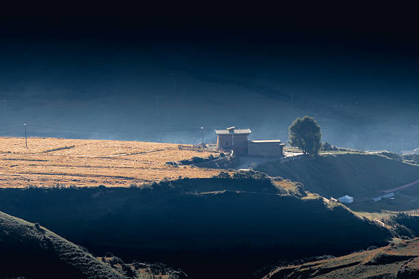 Fall field in Aba county, Sichuan, China