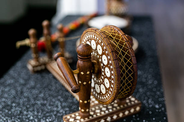 istock Indian Punjabi pre wedding Jago ceremony ritual items and decorations close up 2239861811