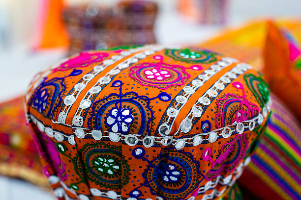 istock Indian Punjabi pre wedding Jago ceremony ritual items and decorations close up 2239862199
