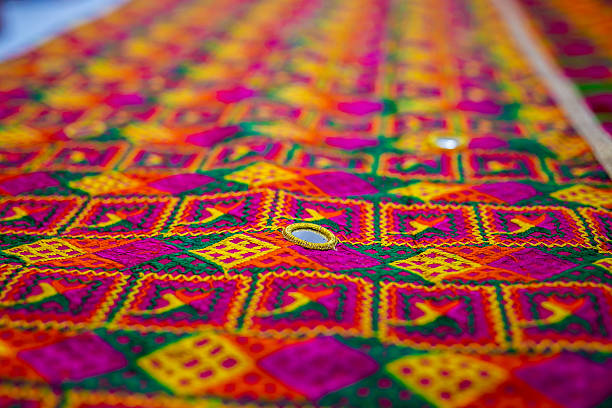istock Indian Punjabi pre wedding Jago ceremony ritual items and decorations close up 2239862219
