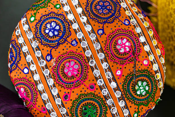 istock Indian Punjabi pre wedding Jago ceremony ritual items and decorations close up 2239862969