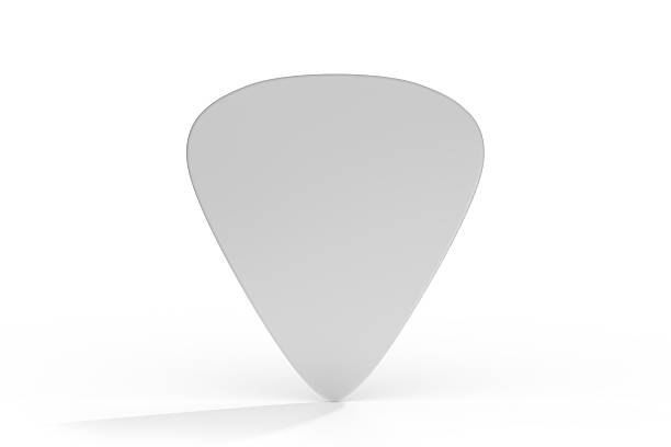 3D Guitar pick, Guitar mediator mockup isolated on background. Musical Accessory for string instruments and music performance, branding presentations, music brand, music accessory, merchandise, Ads