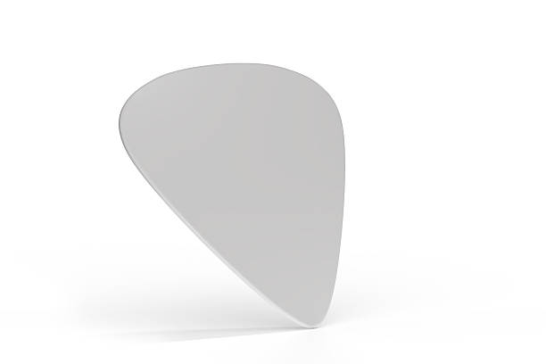 3D Guitar pick, Guitar mediator mockup isolated on background. Musical Accessory for string instruments and music performance, branding presentations, music brand, music accessory, merchandise, Ads