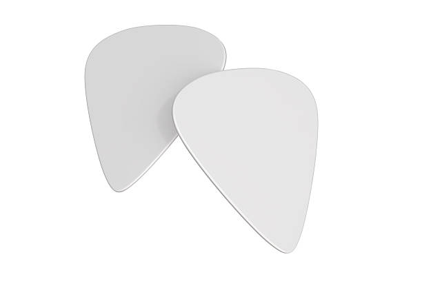 3D Guitar pick, Guitar mediator mockup isolated on background. Musical Accessory for string instruments and music performance, branding presentations, music brand, music accessory, merchandise, Ads