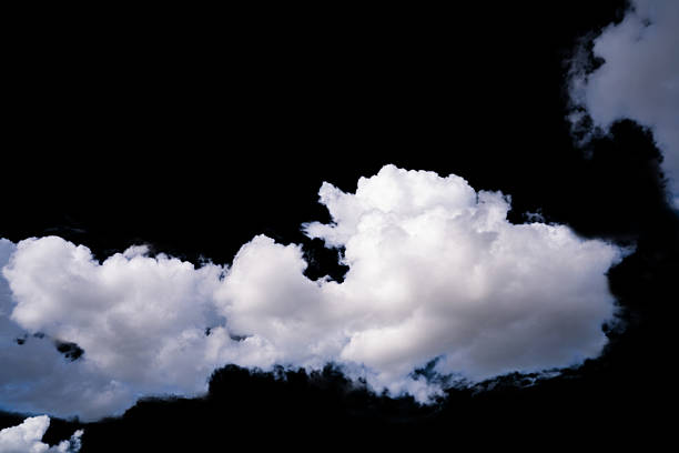 istock white fluffy clouds isolated on a black background, clipart 2239881447