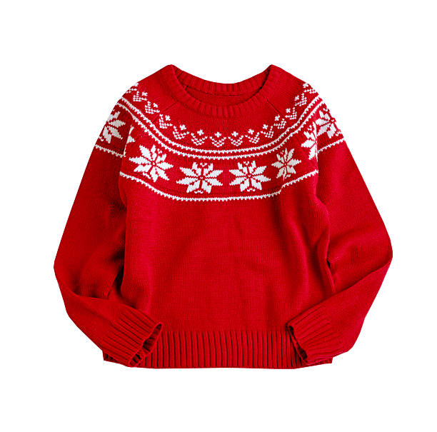 istock Red Christmas sweater isolated. 2239887876