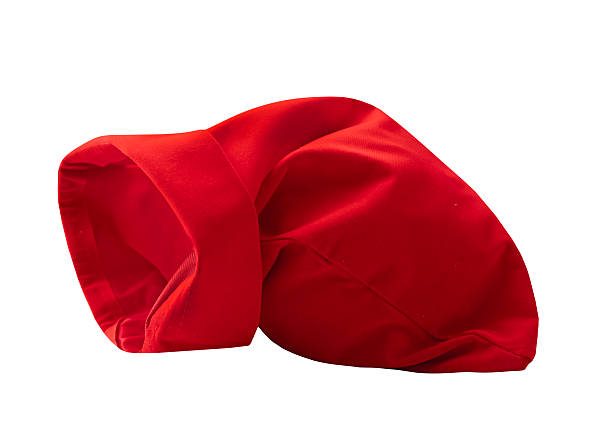 istock Santa Clause bag opened isolated, empty red sack laying cutout. 2239890158