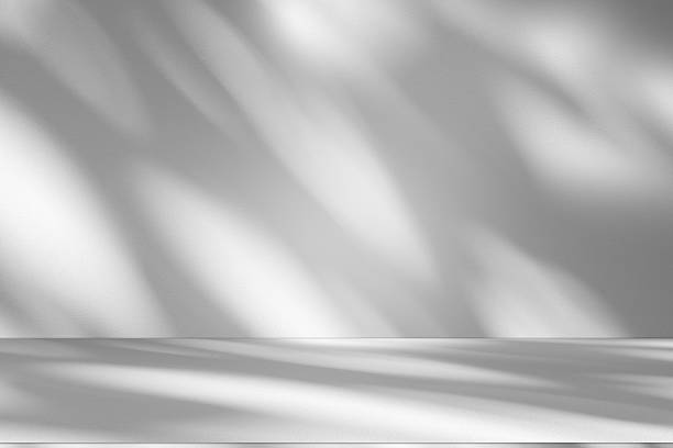 istock Wall interior background, studio and backdrops show products.with shadow from window color white . background for text insertion and presentation product 2239904806
