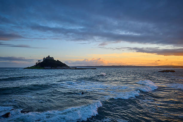 St Michael's Mount, Marazion, Cornwall, England, UK during sunset
