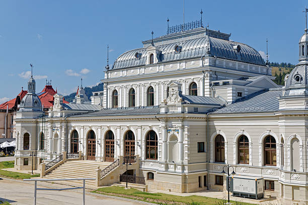 Budapest, Hungary, April, 2025: Felix Restaurant on Varkert Rakpart There are tourists and waiters next to the entrance.