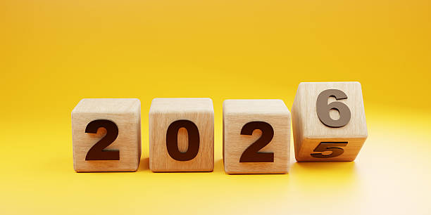 istock Happy New Year 2026 design. 3d render. 2239909223