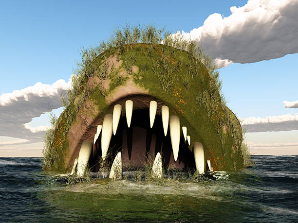 istock Sea monster in the open sea 2239913234