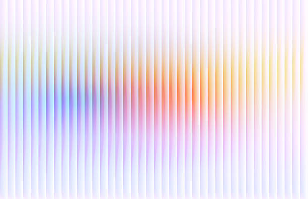 istock Vibrant ribbed background with futuristic vintage aesthetic and nostalgic retro chrome. Chromatic dramatic gradient in retro-futuristic style with warm  and cool tones on a white background 2239914292